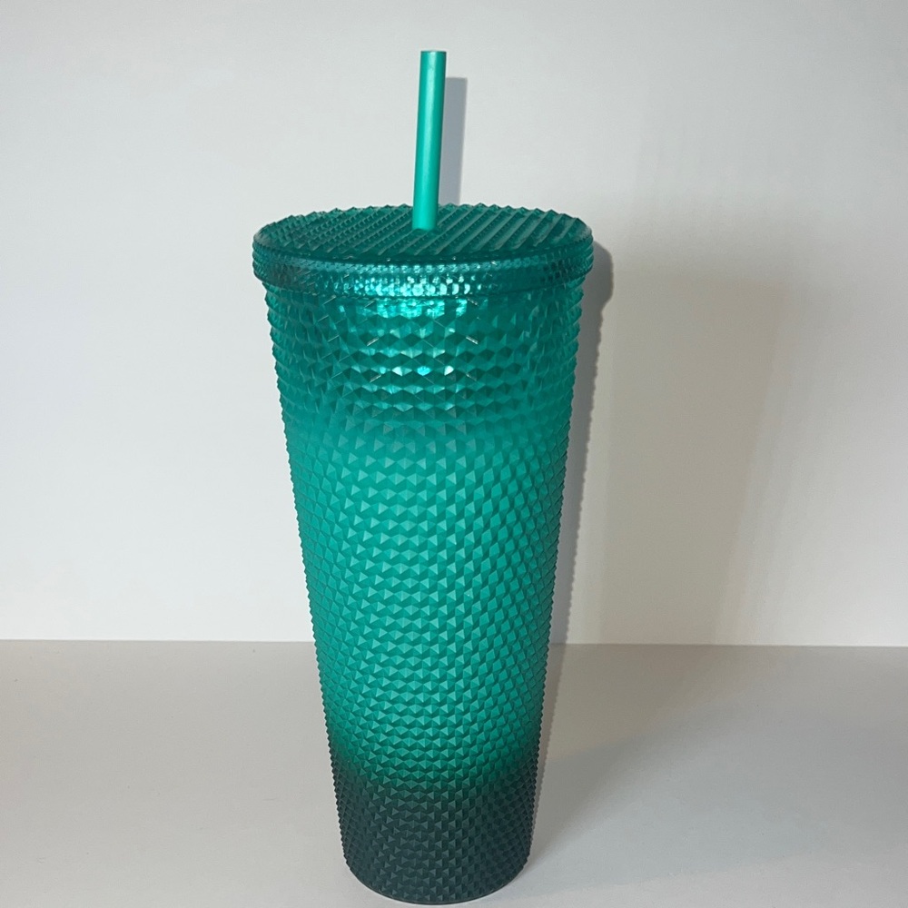Starbucks 2022 Winter Mint Ombre Studded Venti Tumbler 24oz Cold Cup NWT